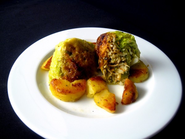 Kohlrouladen mit Reis UND Nudeln